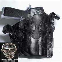 Pure_Kustom_Holsters_Desert_Eagle_L6_Black_with_Tooled_Flames1